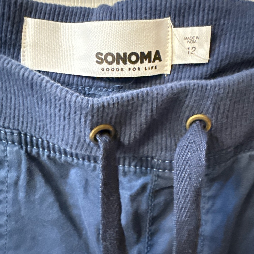 NWOT Sonoma Women’s  Blue Cargo Shorts - Picture 3 of 3